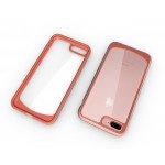 Wholesale iPhone 7 Clear Armor Hybrid Case (Rose Gold)